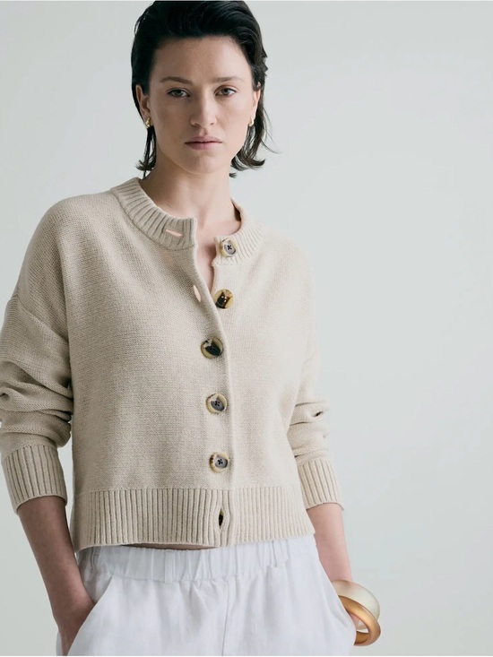 Quince Sweaters - Quince 100% Organic Cotton Button-Front Women's Sweater